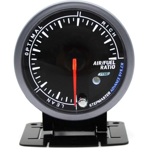 DRAGON GAUGE 60MM Air Fuel Ratio Gauge Black Color Dual Led Color Display