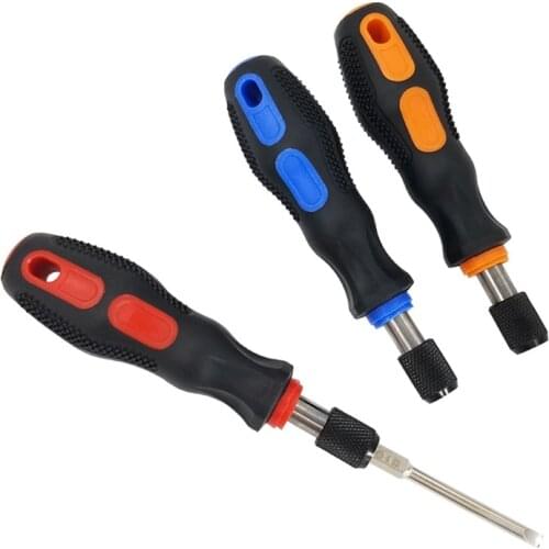 1/4" (6.35mm) Screwdriver Bit Holder Self Screwdriver Holder with PP+TPR Handle X7XD