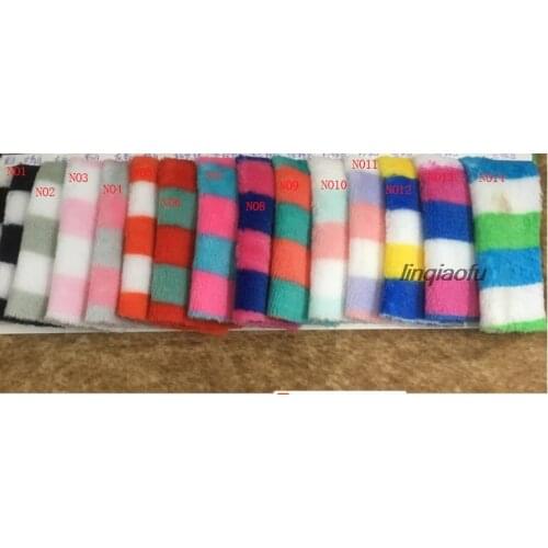 Double-sided flannel printed fabric High-grade strip printed flannel fabric