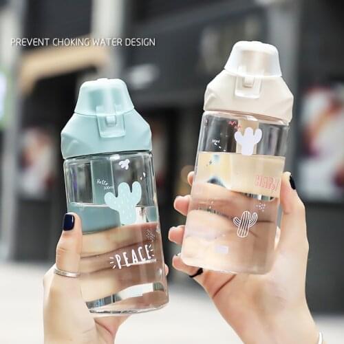 500ml Water Bottle Popular girl Outdoor Sport Travel My Drink Bottle Portable Leakproof Plastic Milk fruit gym Bottles