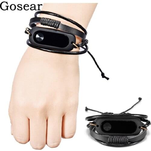 Gosear Knitting Replacement Watch Band Fitness Tracker Banda Wristband Wrist Strap for Xiaomi Xiomi Xiao Mi Band Miband 2 Band2