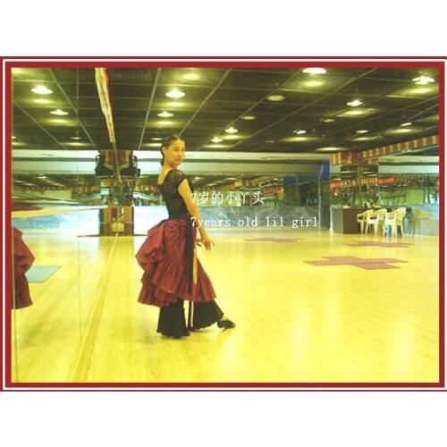 Cotton 3Tiered 12Yards Ats Gypsy Tribal Belly Dance Skirt 7EX01