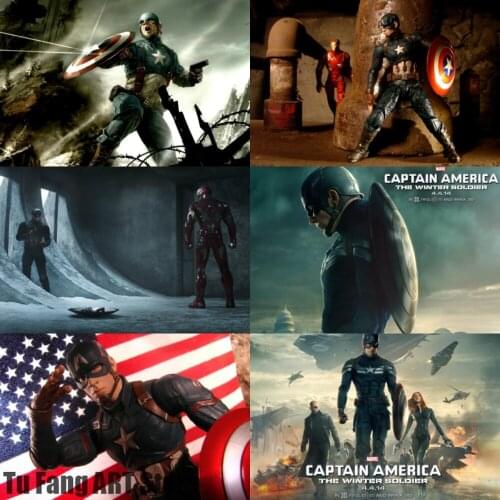 Canvas Painting Captain America 3 Marvel Heroes Wall Art Prints Posters Room Decor Pictures for Bedroom Home Decoration Gift
