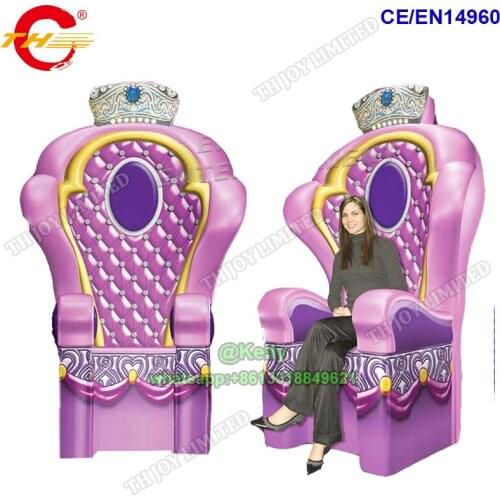 Commercial High Quality Throne Chair inflatable chair for sale, inflatable giant chairs king throne for birthday party