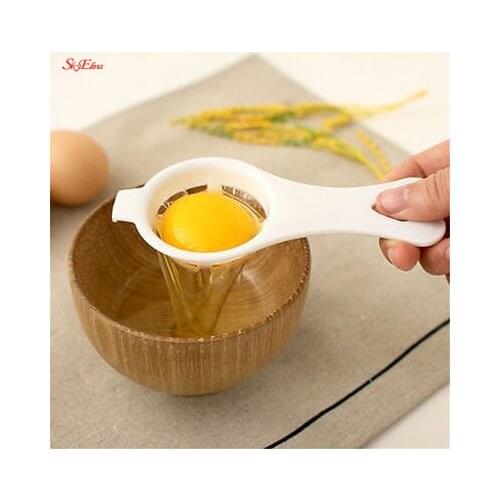 12*6cm Mini Egg Divider White Egg Yolk Seperator Kitchen Cooking Gadget Sieve White Egg Separator Kitchen Accessories 6zCF072