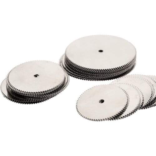 Dophee 60Pcs Dremel Accessories Stainless Steel Cutting Disc Circular Saw Blade Wood Cutting Drill Dremel Rotary Tool 22+25+32mm