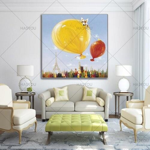 Best Handmade Abstract Tower city street Oil Paintings wall art paintings On Canvas Beautiful Abstract landscape Oil Paintings