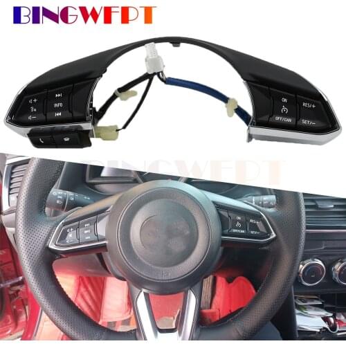 Multi Function Steering Wheel Switch Audio Bluetooth Cruise Control Switch Button FOR Mazda 3 Atenza Axela CX5 CX-4