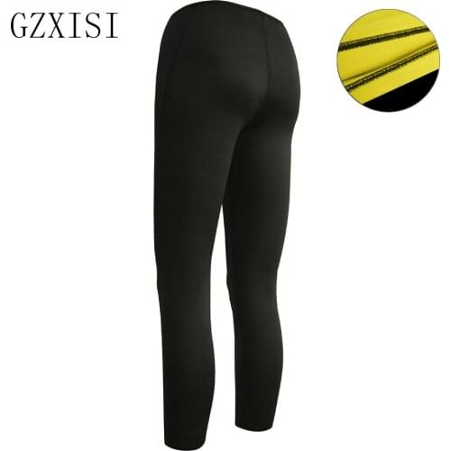 Neoprene Sweat Tight Fitness Sweat Slimming Pants High Quality Women Slimming Seamless Breathable Long Pants Black Fashion