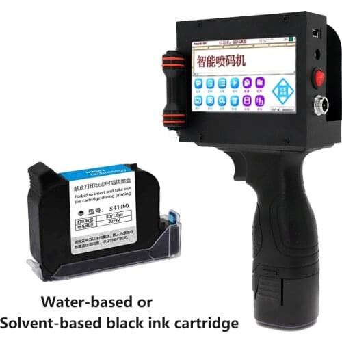Portable 25.4mm Handheld Inkjet Printer barcode Printer QR code printer for carton/stone/pipe/cable/metal/plastic etc