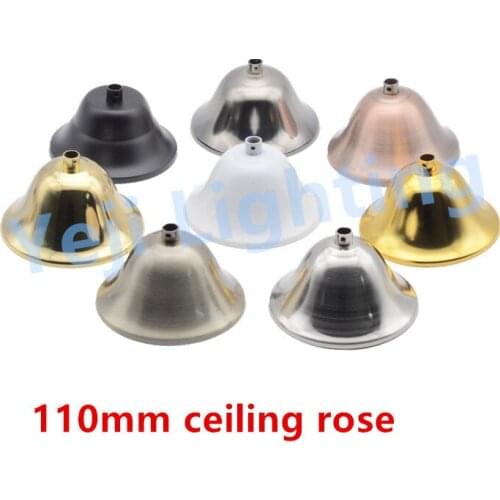 Vintage retro Edison 110mm ceiling rose ceiling canopy for led bulb chandeliers pendant light crystal lamp E27 E26 socket holder