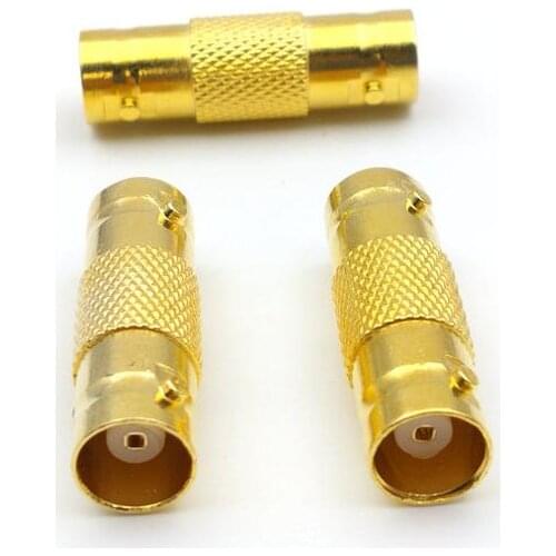 Gold plated BNC Female to Female CCTV Coax Coaxial Cable Coupler Adapter