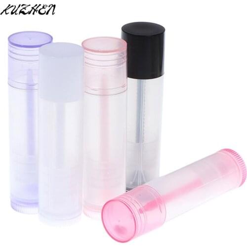 5Pcs 5ml Empty Lip Gloss Tubes Empty Cosmetic Containers Lipstick Jars Balm Tube Cap Container Travel Makeup Tools