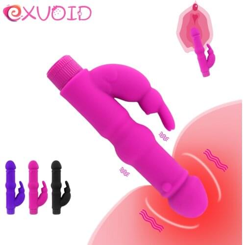 EXVOID Silicone Rabbit Vibrator Adult Products Dildo Vibrators for Woman Sex Toys for Women Clitoris Stimulate G-spot Massager
