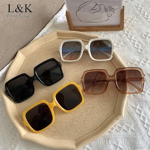 Vintage Oversize Square Sunglasses Women Luxury Brand Big Frame Women Sun Glasses Black Fashion Gradient Female Glasses Oculos