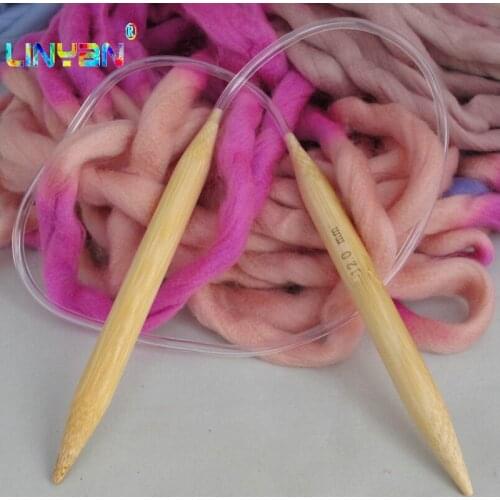 12mm 1pieces Thick Circular Knitting Needles Length 80cm handmade crochet circular Comely BambooAgujas De Tejer Bamboo t49