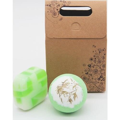 Tsing Bath bomb set 120g SPA Gift Set Green tea handmade Soap 100g Citronella Set Soap Natural bath bombs Scented Soap Nourish