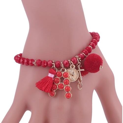 Sehuoran Crystal Facted Bracelets For Women Letter Bridal Ankle Bracelets & Bangles Wedding Engagement Fashion Jewelry Wholesale