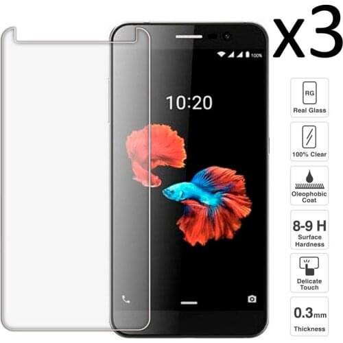 ZTE Blade A910 Set 3 pieces tempered glass screen protector anti-scratch ultra thin easy to install