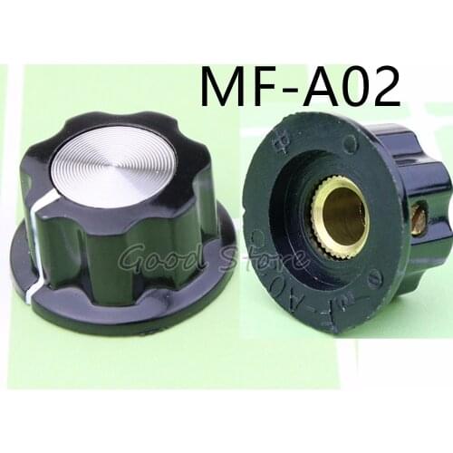 10pcs MF-A02 A02 potentiometer knob WH118 WX050 bakelite knob copper core inner hole 6mm