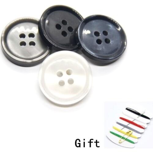 15/20mm Bright Resin Coat Big Buttons For Clothing Fashion Men Suit Kids Girl Decorative Handmade DIY Accessories Wholesale