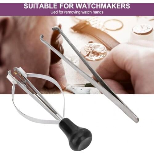 2pcs A Style + B Style Watch Hand Remover Presser Kit Meeting Your Different Needs Watch Repairing Tool Kit for Watchmaker