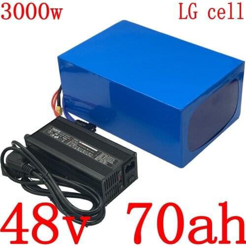 48v battery pack 48V 2000W 3000W electric scooter battery 48V 70AH lithium battery pack 48Velectric bike battery use LG cell
