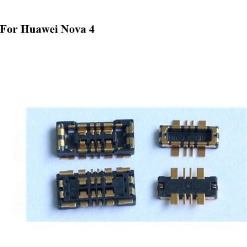 5PCS Inner FPC Connector Battery Holder Clip Contact For Huawei Nova 4 logic on motherboard mainboard Cable Nova4