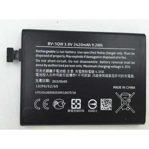 ALLCCX battery BV-5QW for Nokia iCOM Lumia 929 Lumia 929+ Lumia 930 RM927 with good quality