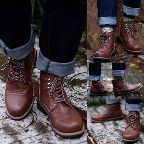 COSIDRAM Men's Motorcycle Boots