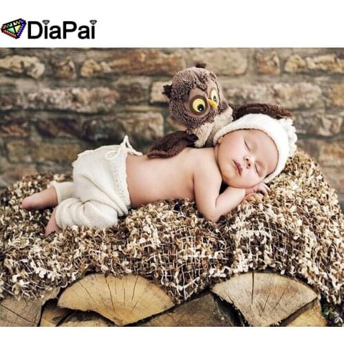 DIAPAI 5D DIY Diamond Painting 100% Full Square/Round Drill "Baby child" Diamond Embroidery Cross Stitch 3D Decor A22904