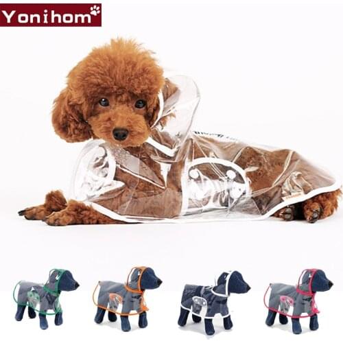 Pet Dog Raincoat Waterproof Transparent Rain Coat Small Dog Clothes Winter Waterproof Small Jacket Dogs Pets Clothing Waterproof