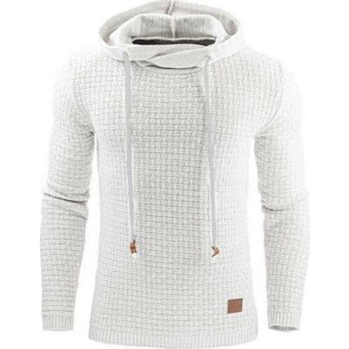 2021 New Autumn Winter Hooded Sweatshirts Mens Fashion Warm Male Hoodies Plus Size Casual Pullover Coat Man Solid Sportwear