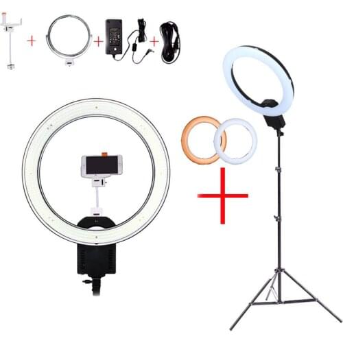 NanGuang CN-R640 19"Photo/Video/Studio/phone 640 LED 5600K Camera Macro Ring Light Lamp for Makeup Photography With tripod Stand
