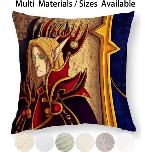 Kael'thas Sunstrider Pillow Case Throw Pillow Cover Cotton Linen Flax Kaelthas Sunstrider World Of Wow Games Blood Elf Belf