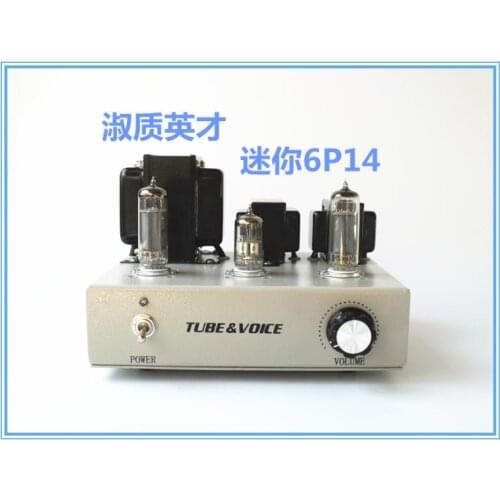 Mini 6P14 Single-ended Class A Power Amplifier High Fidelity Machine Household Electronic Tube Amplifier 6N3 Push 6P14