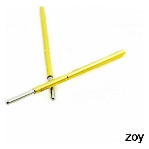 P50-J 16mm Length Spherical Tip Spring Loaded Contact Test Probe Pin 10Pcs