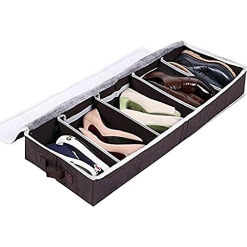 Shoe rack shoe storage box can be folded in the bed sole shoe storage box, closet
