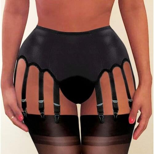 Garter Belt Plus Size 10 Straps Porte Jarretelles Femme Sexy High Quality Underwear Belt Transparent Garter Belt Elastic Garters