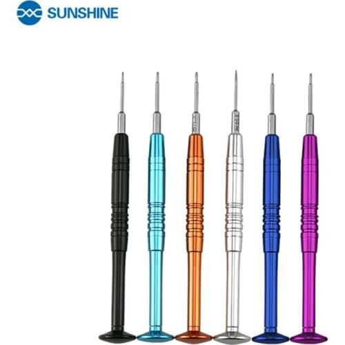 SUNSHINE SS-719 Precision Screwdriver Tool for Mobile Repair Opening Hand Tools for iphone Huawei Samsung xiaomi Aluminum Handle