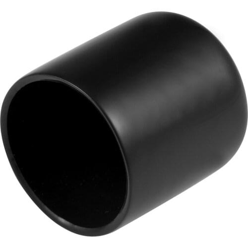 Uxcell 15Pcs Screw Thread Protector Rubber Round Cap Cover Tube Caps for Furniture Chair Foot Electricity Black Flexible