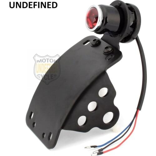 Motorcycle Taillight 12V Axle Side Mount License Plate Bracket Tail Light For Harley Sportster Chopper Bobber XS650 UNDEFINED