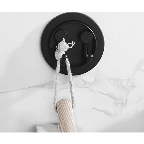 304 Stainless Steel Towel Coat Hooks Gold/Black/Nickel Bathroom Clothes Cabinet Closet Hooks Wall Mounted Bathroom Hardware