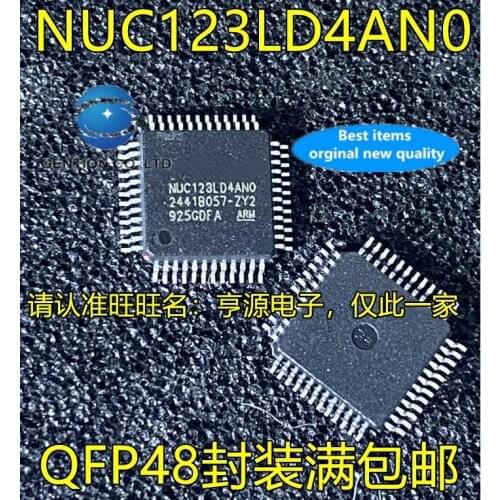5PCS NUC123LD4AN0 QFP48 32-bit embedded microcontroller controller chip in stock 100% new and original