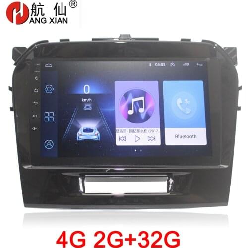 HANG XIAN 2 din car radio Multimedia for Suzuki Grand Vitara 2016 car dvd player GPS navi car accessory with 2G+32G 4G internet