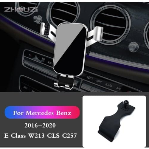 Car Mobile Phone Holder For Mercedes Benz W213 E Class CLS C257 2016-2020 Mounts Stand GPS Navigation Bracket Car Accessories