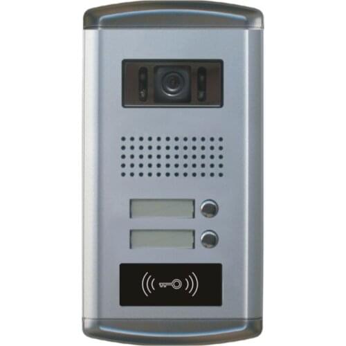 ZHUDELE brand Metal video door phone outdoor camera TS2 for 2-apartments with ID card unlock function