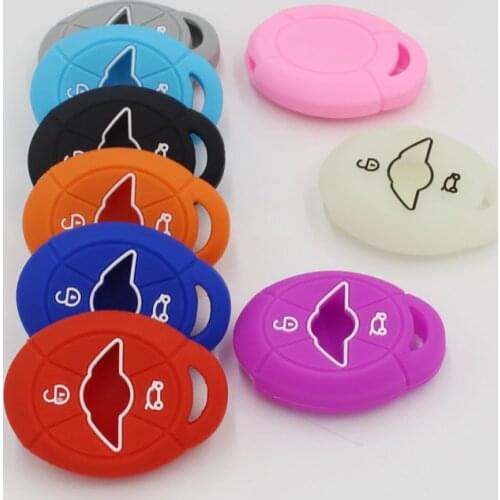 KAPU car key case cover for BMW MINI cooper R50 R53 2buttons remote protect High-quality silicone car key cover without LOGO