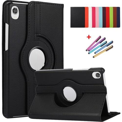 For Lenovo Tab M8 Case TB-8505F TB-8505X 8.0 inch 360 Degree Rotating Stand Tablet Cover Funda For Tab M8 HD FHD TB-8705F 8705N