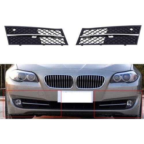 JanDeNing 2PCS Front bumper Left& Right Side Fog Light Lower Grille Cover For BMW 5 SERIES F10 F11 2010-2013